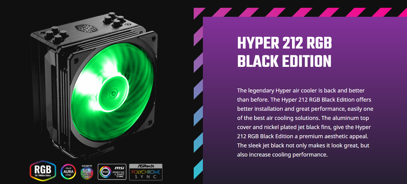 cooler master hyper 212 rgb black edition