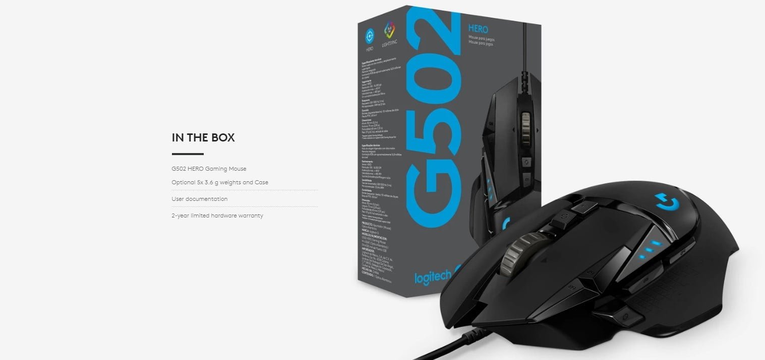 G502 HERO HIGH PERFORMANCE GAMING MOUSE