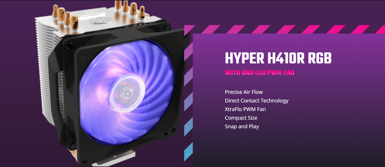 Cooler Master Hyper H410R RGB CPU Cooler