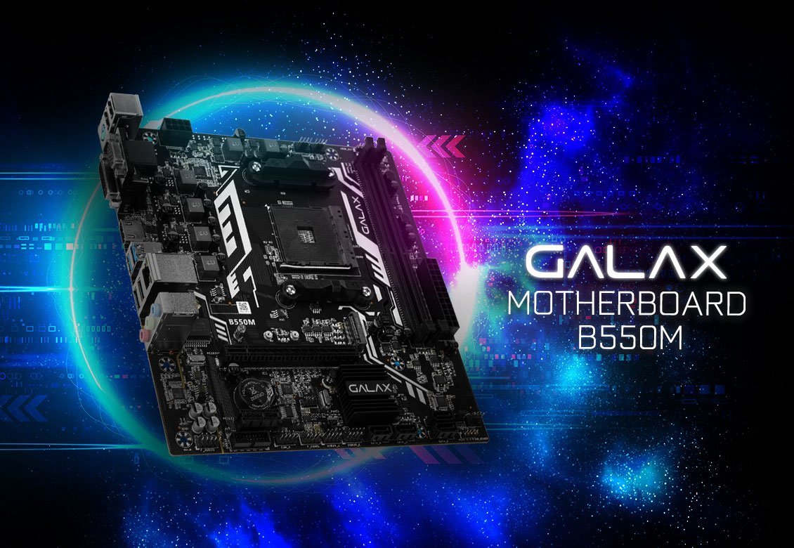 galax b550m amd motherboard