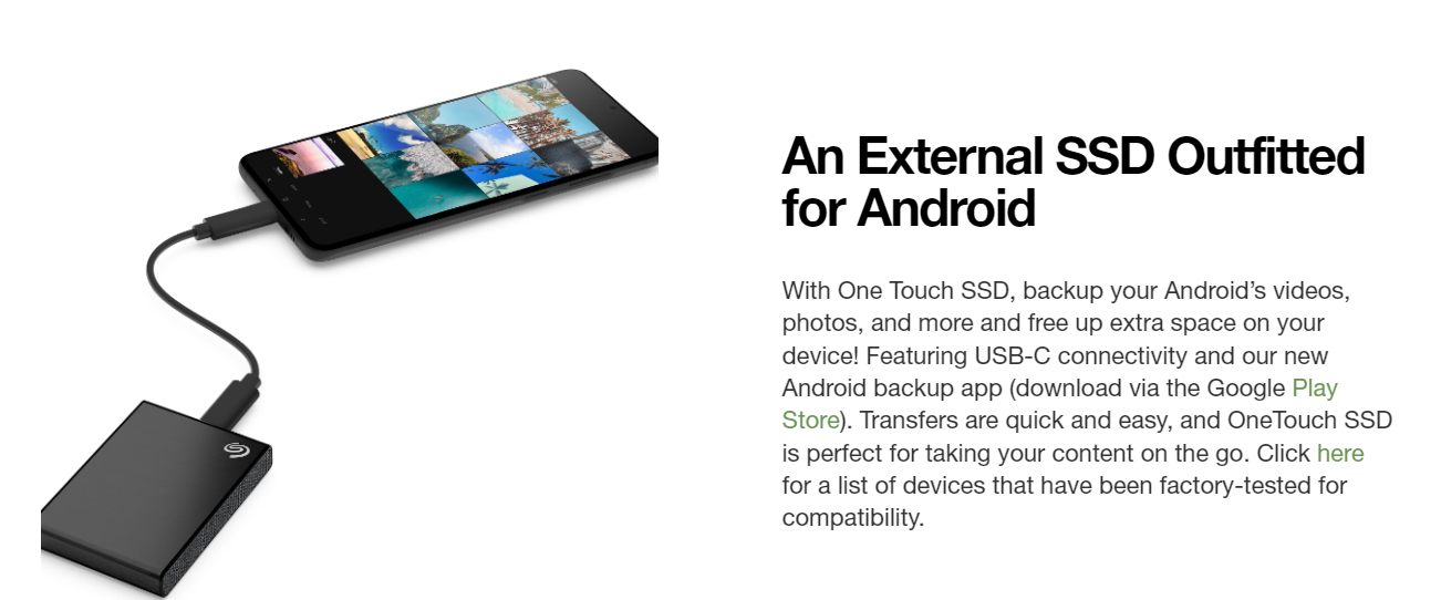 Seagate One Touch Portable Storage
