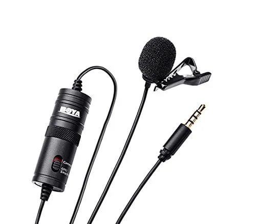 Boya BYM1 Microphone with 20ft Audio Cable (Black)