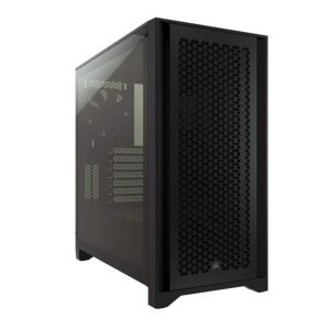 Corsair Chassis 4000D- CC-9011200-WW AIRFLOW Tempered Glass Mid-Tower ATX Case-black