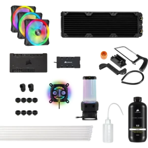 HYDRO X SERIES iCUE XH305i RGB PRO Custom Cooling Kit — Black