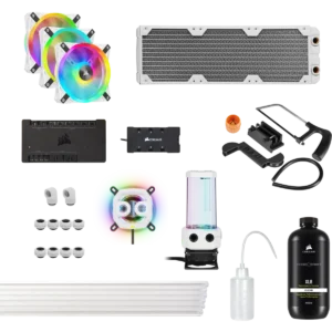 HYDRO X SERIES iCUE XH305i RGB PRO Custom Cooling Kit — white