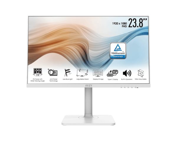 msi modern md241pw 75hrz ips panel gaming monitor